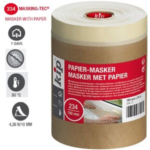 8. 234 / MASKING-TEC® smalka kreppapīra līmlente ar aizsargpapīru