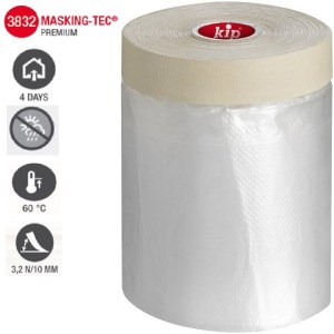 3. 3832 / MASKING-TEC® STANDARD līmlente ar aizsargplēvi