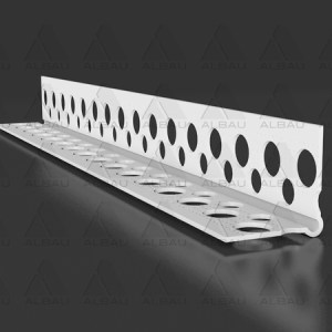 PC RO / PVH perforēts stūra profils ar noapaļotu kanti