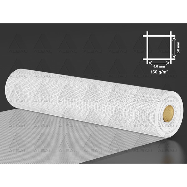 150 g, 50 m2, 10 x 10, Stikla šķiedras armēšanas siets