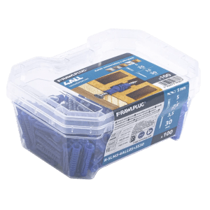 4ALL universāls dībelis ar skrūvi PVC Kastē