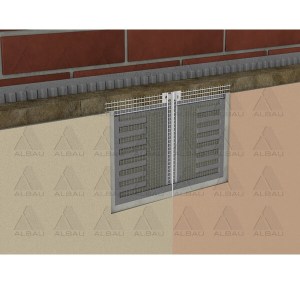 ESD / Dekoratīvās virsmas sadalošais profils ar sietu